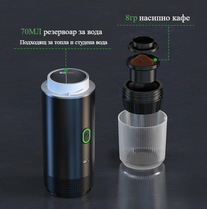 InstaCoffee™  Espressor portabil 3-în-1